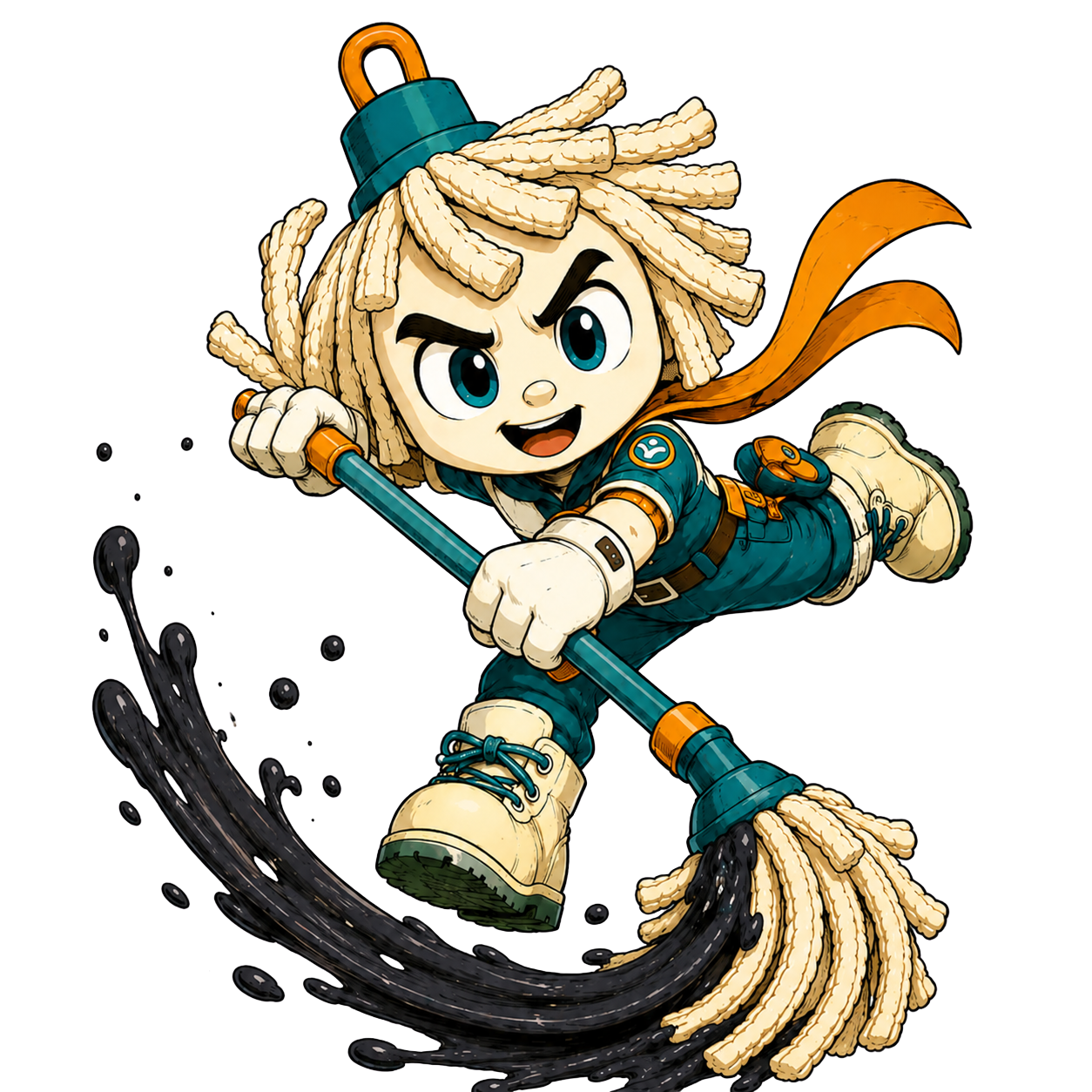 Moppy mopping
